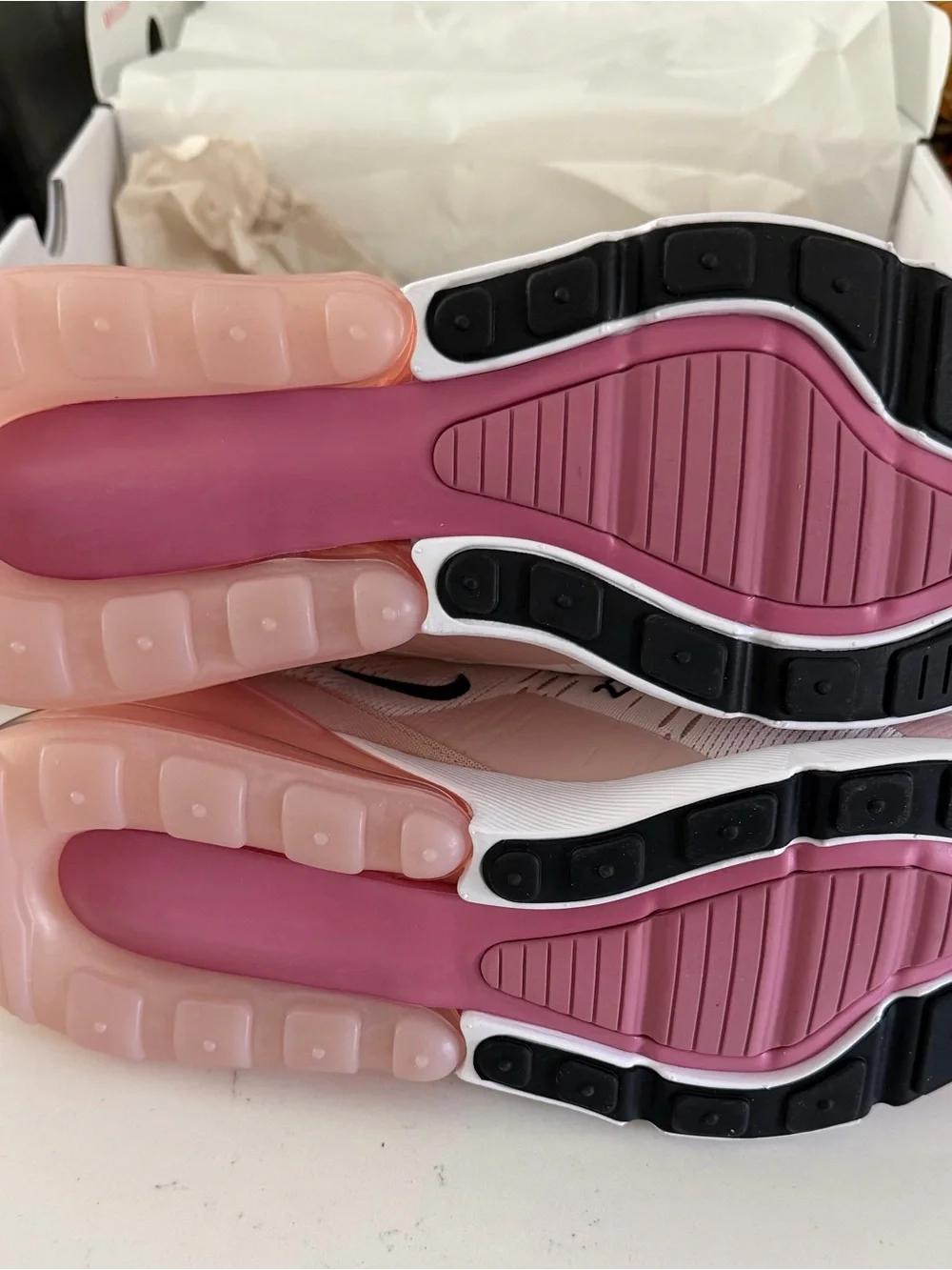 Nike Women’s Sneakers - Blush Pink with Black Swoosh